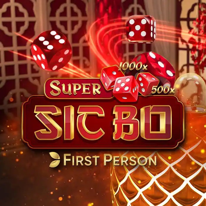 Super Sic Bo online game logo by Evolution on casinomonster.be