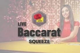 Play the Baccarat Squeeze slot by Evolution on Monster Casino