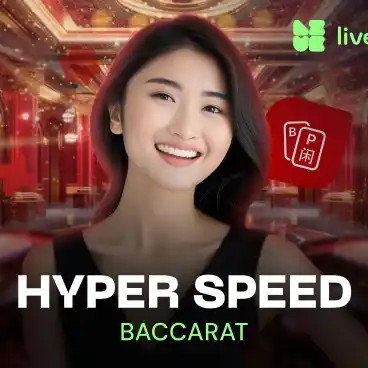 Hyper Speed Baccarat online game logo by Evolution on casinomonster.be