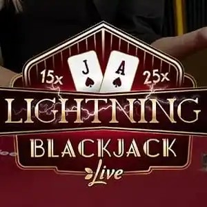 Lightning Blackjack logo by Evolution Monster Casino