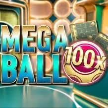 Mega Ball 100x by Evolution, showcased at casinomonster.be – game logo