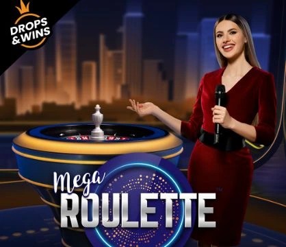 Mega Roulette slot logo by Pragmatic Play at Monster Casino