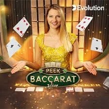 Try Peek Baccarat slot by Evolution on casinomonster.be – logo image