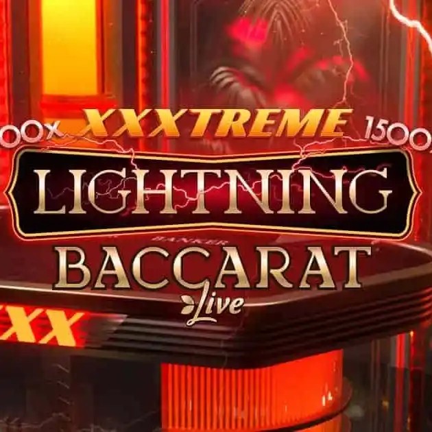 XXXtreme Lightning Baccarat slot visual from Evolution available on casinomonster.be